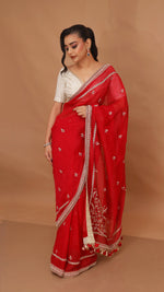 Load image into Gallery viewer, Red Saree Blouse
