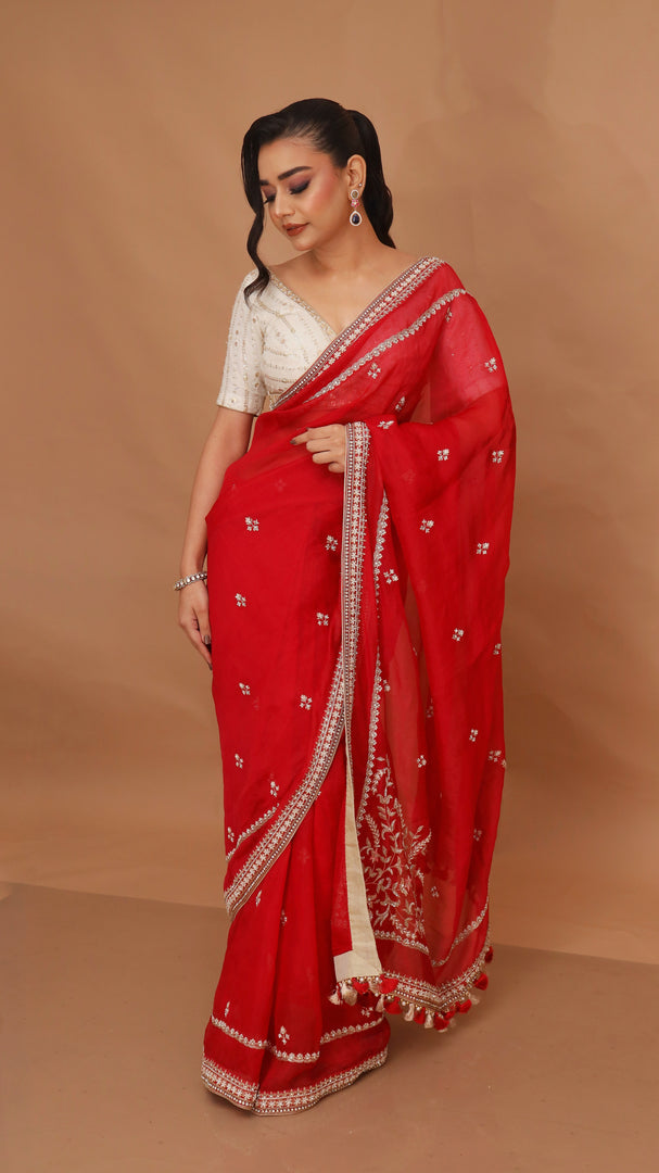 Red Saree Blouse
