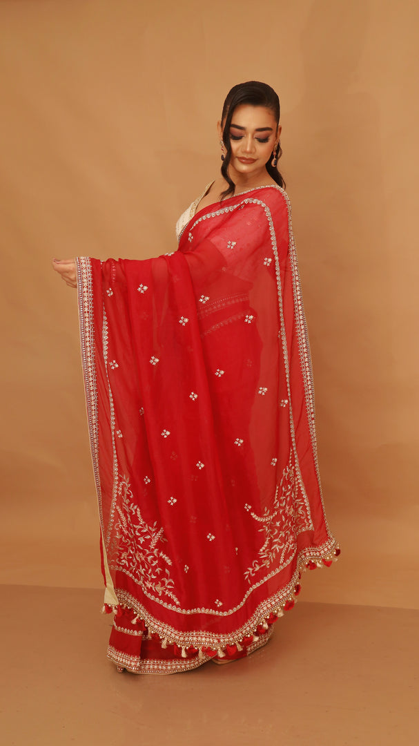 Red Saree Blouse
