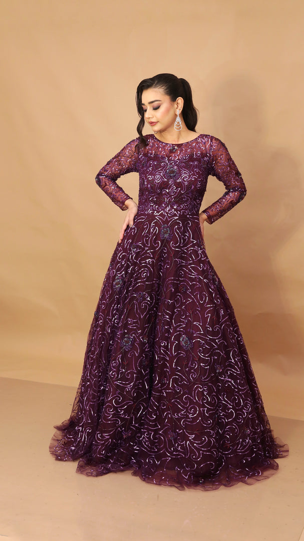 Bridal Wine Gown