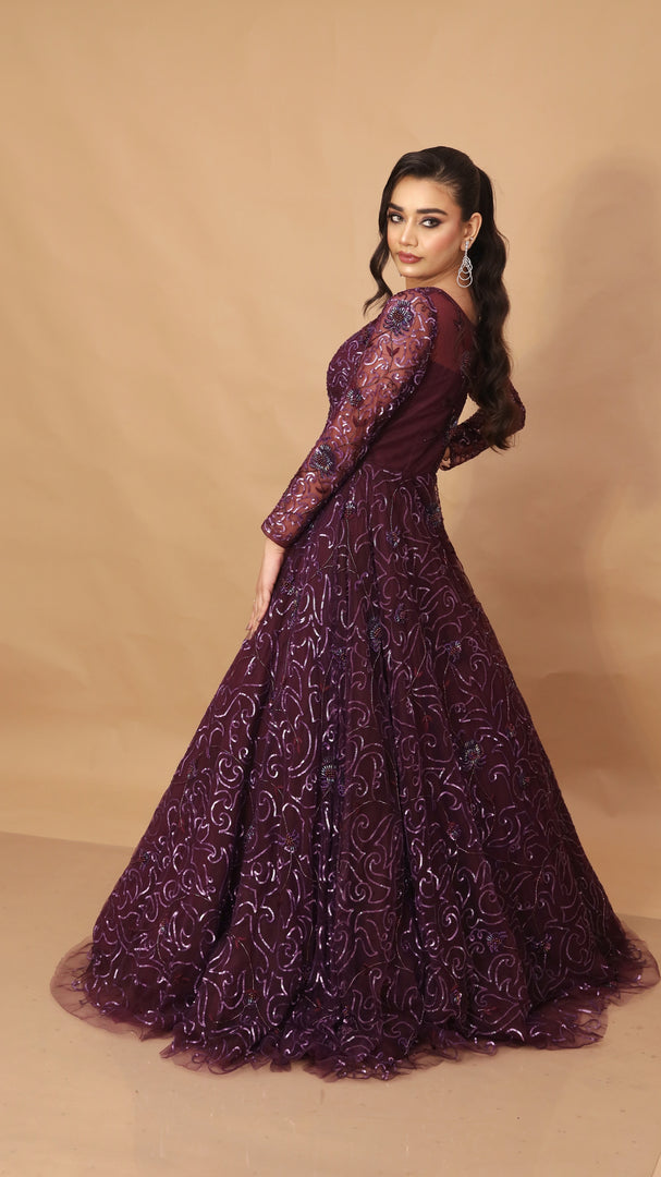 Bridal Wine Gown