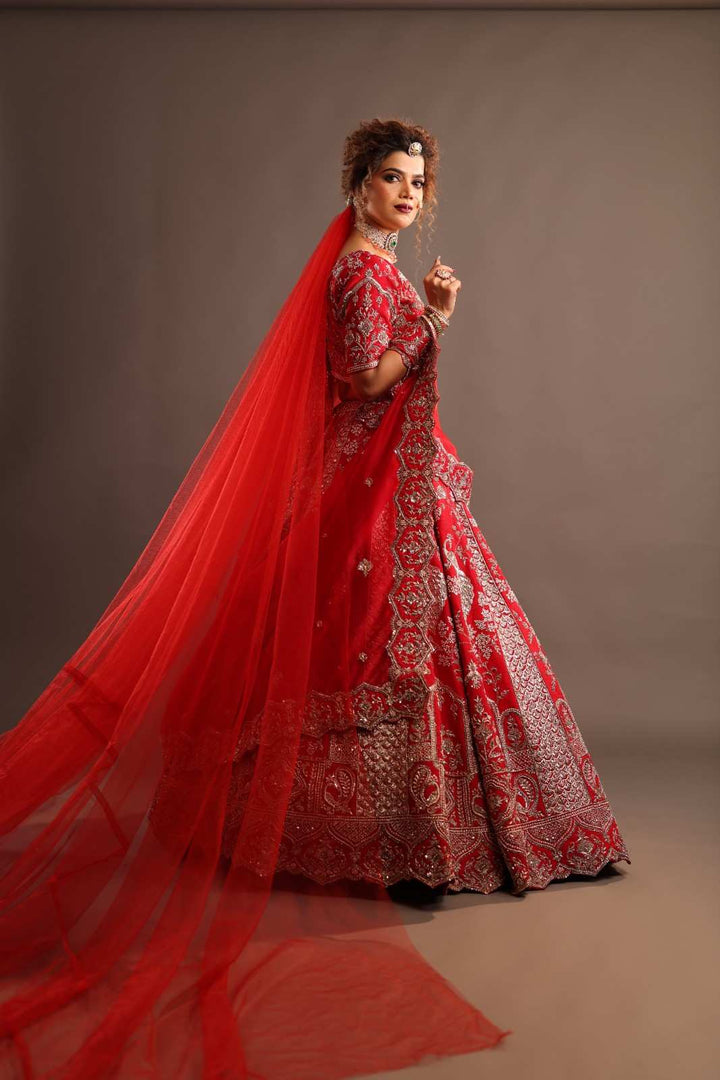 Red Bridal Lehenga