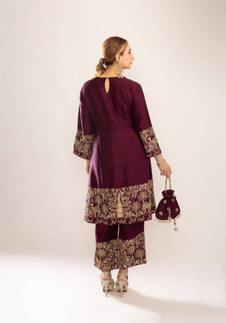 Wine Suit Set – Burj Khalifa Design