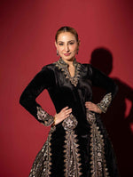 Load image into Gallery viewer, Black Indo-Western Long Dress
