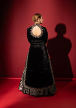 Load image into Gallery viewer, Black Indo-Western Long Dress
