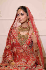 Load image into Gallery viewer, Red Wedding Lehenga
