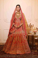 Load image into Gallery viewer, Red Wedding Lehenga
