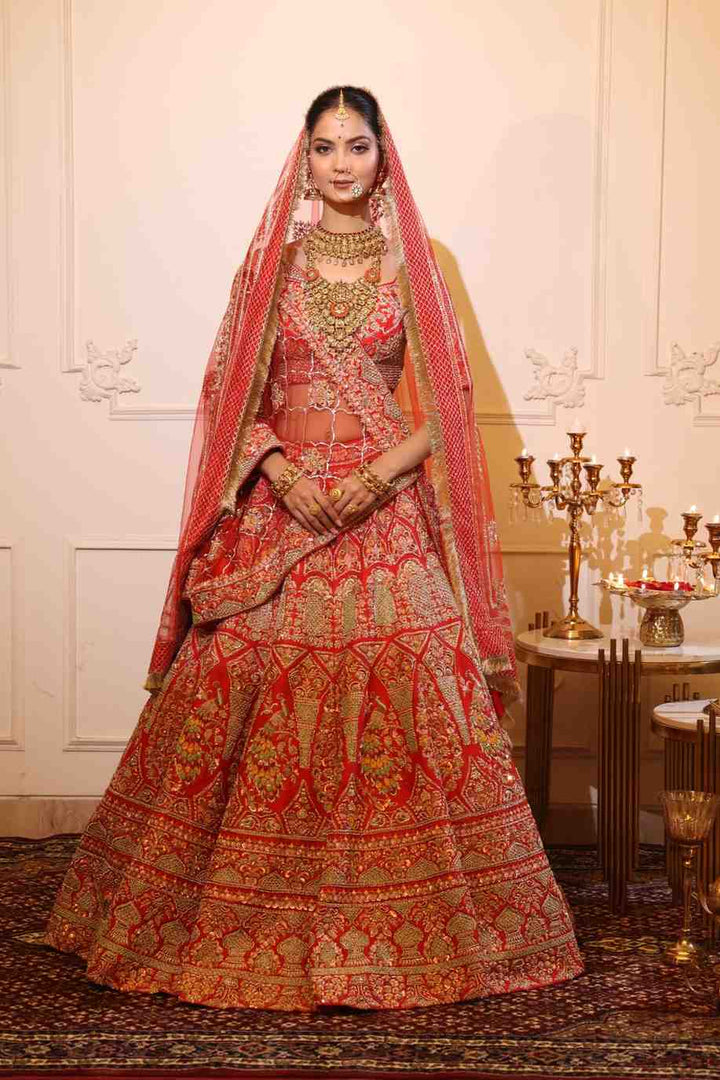 Red Wedding Lehenga