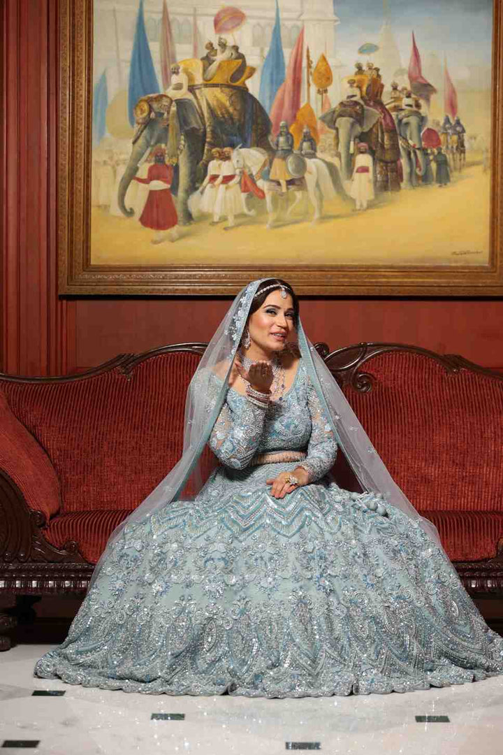 Ice Blue Lehenga