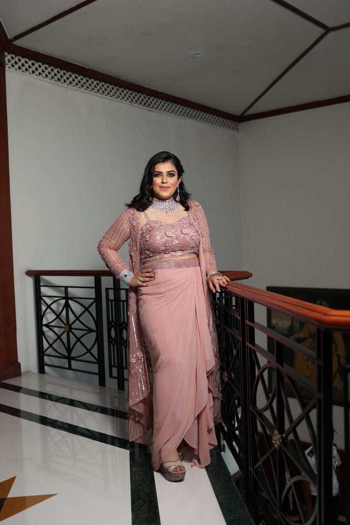 Peach Indowestern
