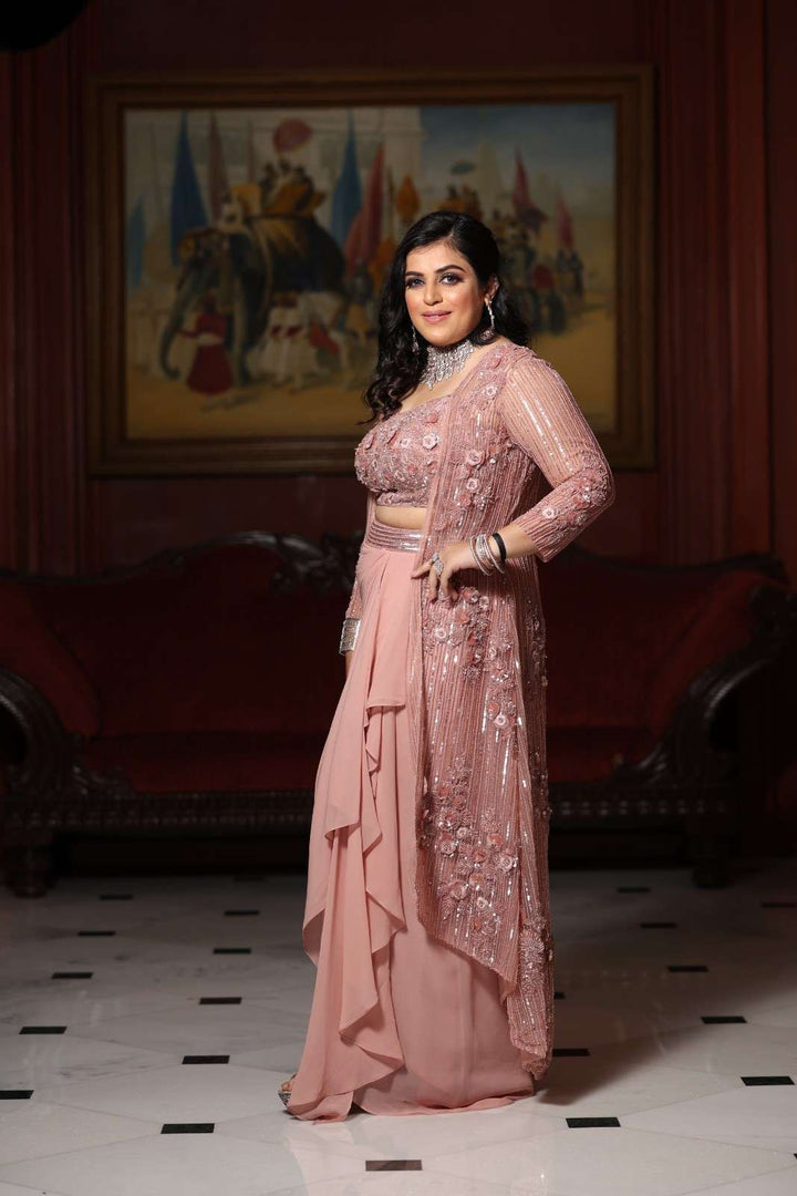Peach Indowestern