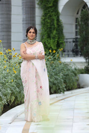 Powder Pink Saree