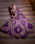 Load image into Gallery viewer, Purple lehenga Set
