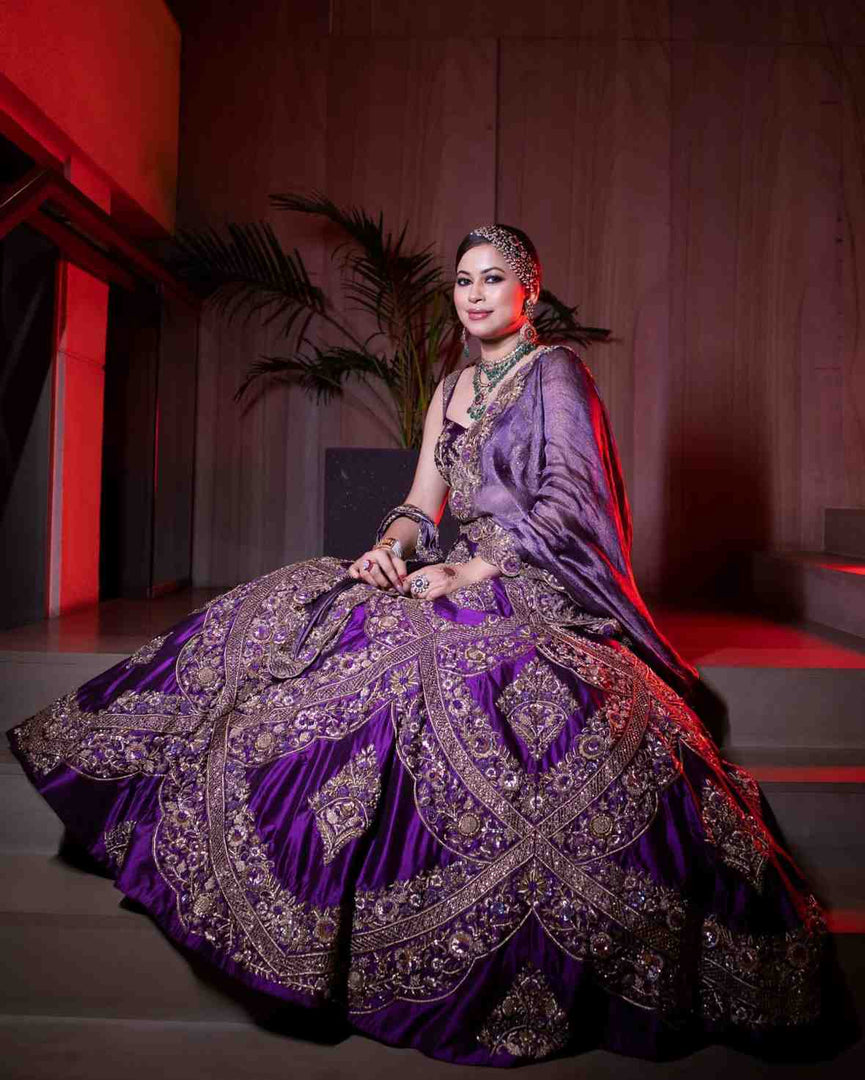 Purple lehenga Set
