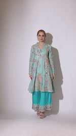 Load and play video in Gallery viewer, Ice Blue Palazzo Set
